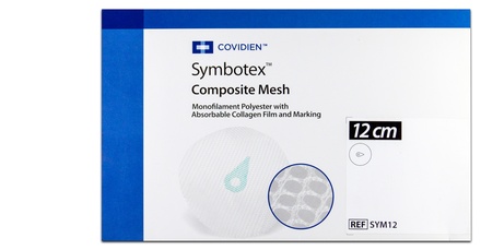 SYM12 Covidien Symbotex Composite Mesh, 12 Cm