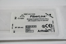 AR-7235 Arthrex FiberLink Braided Polyblend Suture, Blue, with Closed Loop on One End