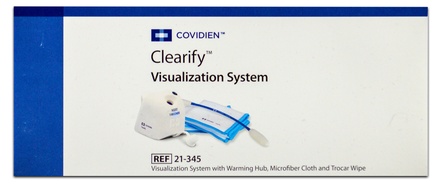 21-345 Covidien Clearify Visualization System with Warming Hub, Microfiber Cloth, Trocar Wipe