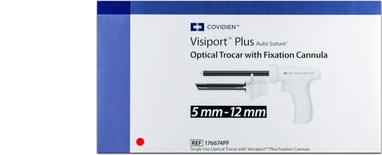 176674PF Covidien Visiport Plus Trocar : Optical Trocar W/ Versaport Plus Radiolucent Trocar Sleeve 5Mm-12Mm