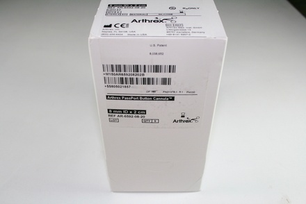 AR-6592-08-20 Arthrex PassPort Button Cannula 8 mm x 2 cm Box of 5