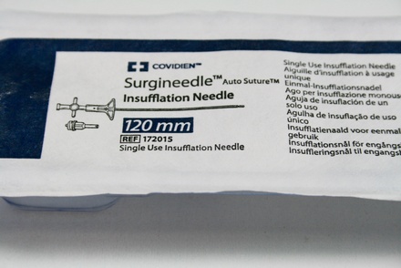172015 Covidien Surgineedle 120 mm Insufflation Needle